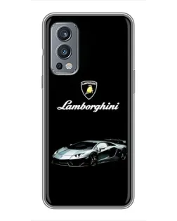 Чохол для OnePlus Nord 2 з картинкою «Логотип Lamborghini класика»