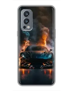 Чохол для OnePlus Nord 2 з картинкою «Lamborghini димна естетика»