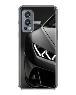Чохол для OnePlus Nord 2 з картинкою «Lamborghini фари деталізація»