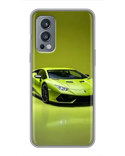 Чохол для OnePlus Nord 2 з картинкою «Салатовий Lamborghini Huracan»