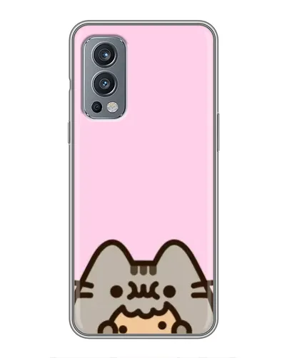 Чохол для OnePlus Nord 2 з картинкою «Pusheen та печиво» Чохол для OnePlus Nord 2 з картинкою «Pusheen та печиво»