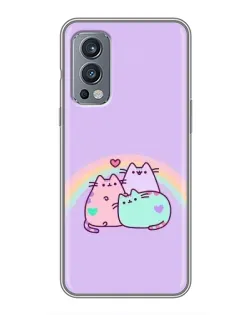 Чохол для OnePlus Nord 2 з картинкою «Веселкові Пушини» Чохол для OnePlus Nord 2 з картинкою «Веселкові Пушини»