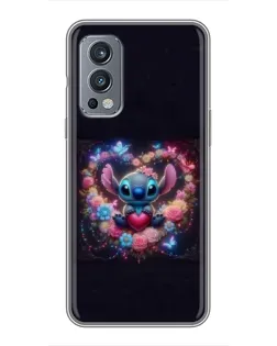 Чохол для OnePlus Nord 2 з картинкою «Stitch у квітах» Чохол для OnePlus Nord 2 з картинкою «Stitch у квітах»