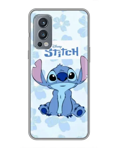 Чохол для OnePlus Nord 2 з картинкою «Stitch серед квітів»