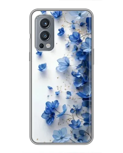 Чохол для OnePlus Nord 2 з картинкою «Блакитний квітковий каскад»