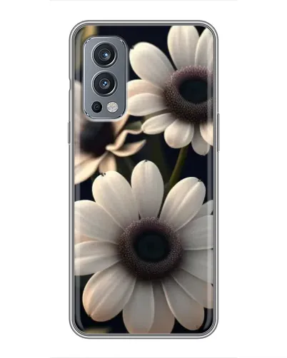 Чохол для OnePlus Nord 2 з картинкою «Білі маргаритки макро»