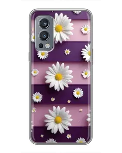 Чохол для OnePlus Nord 2 з картинкою «Ромашки на фіолетовому» Чохол для OnePlus Nord 2 з картинкою «Ромашки на фіолетовому»