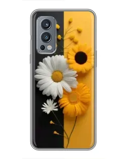 Чохол для OnePlus Nord 2 з картинкою «Соняшник та ромашка» Чохол для OnePlus Nord 2 з картинкою «Соняшник та ромашка»