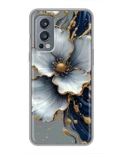Чохол для OnePlus Nord 2 з картинкою «Біла квітка та золотий флюїд» Чохол для OnePlus Nord 2 з картинкою «Біла квітка та золотий флюїд»