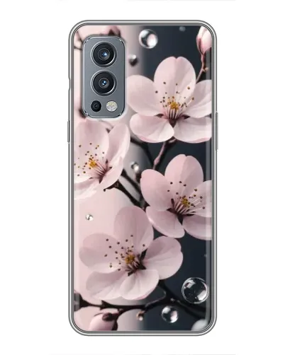 Чехол для OnePlus Nord 2 с картинкой «Нежная сакура и капли» Чехол для OnePlus Nord 2 с картинкой «Нежная сакура и капли»