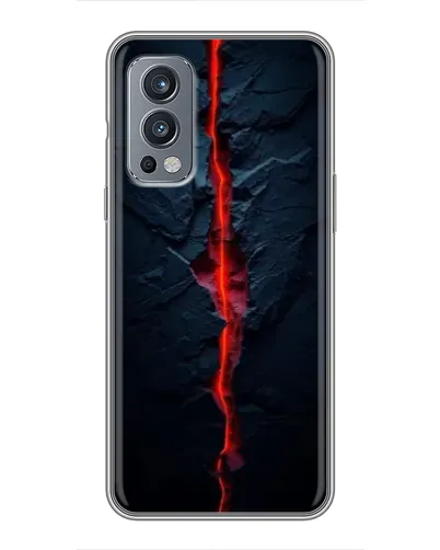 Чохол для OnePlus Nord 2 з картинкою «Червона лавова тріщина»