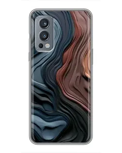 Чохол для OnePlus Nord 2 з картинкою «Кольорові хвилі каньйону»
