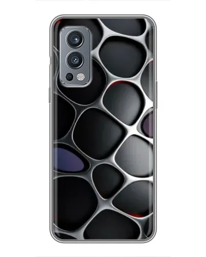 Чохол для OnePlus Nord 2 з картинкою «Об'ємна темна решітка»