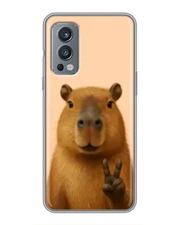 Чохол для OnePlus Nord 2 з картинкою «Капібара вікторія»