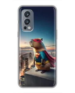 Чохол для OnePlus Nord 2 з картинкою «Капі-мен супергерой»