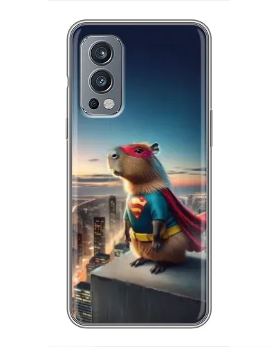 Чохол для OnePlus Nord 2 з картинкою «Капі-мен супергерой»