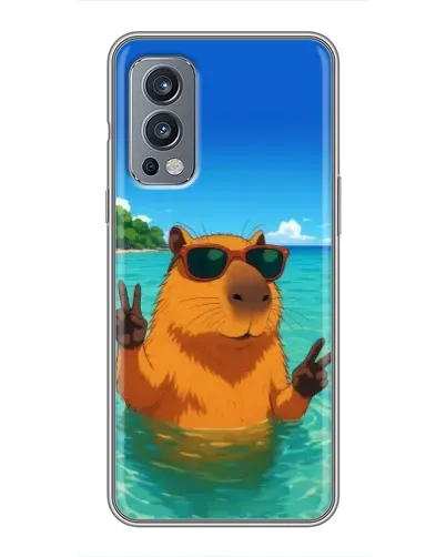 Чохол для OnePlus Nord 2 з картинкою «Морська капібара»