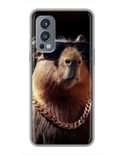 Чохол для OnePlus Nord 2 з картинкою «Капібара золотий ланцюг»