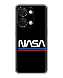 Чехол для OnePlus Nord 3 5G с картинкой «NASA — классика Red Blue» Чехол для OnePlus Nord 3 5G с картинкой «NASA — классика Red Blue»
