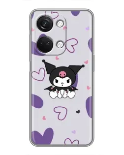 Чехол для OnePlus Nord 3 5G с картинкой «Kuromi и лавандовые сердца»