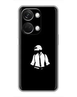 Чехол для OnePlus Nord 3 5G с картинкой «PUBG — белый шлем» Чехол для OnePlus Nord 3 5G с картинкой «PUBG — белый шлем»
