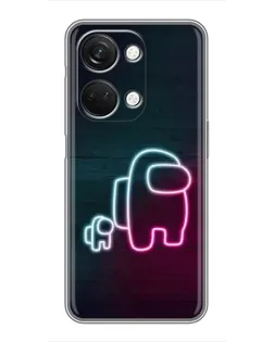 Чехол для OnePlus Nord 3 5G с картинкой «Among Us неон-арт»