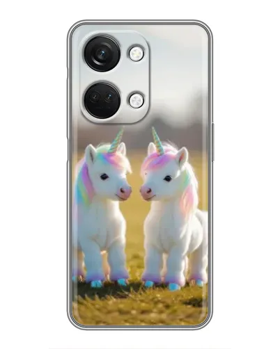 Чехол для OnePlus Nord 3 5G с картинкой «Пара единорогов»