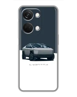 Чехол для OnePlus Nord 3 5G с картинкой «Серебристый Cybertruck Tesla»