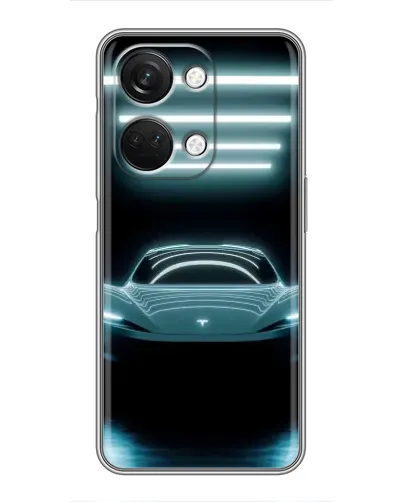 Чехол для OnePlus Nord 3 5G с картинкой «Tesla в неоне»
