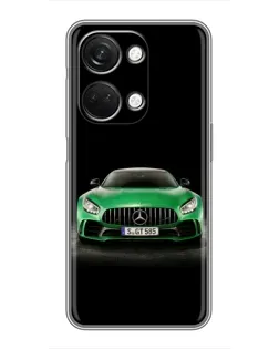 Чехол для OnePlus Nord 3 5G с картинкой «Mercedes — неоновый лого»