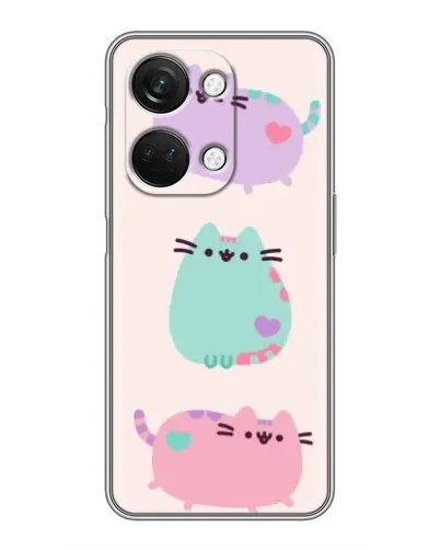 Чехол для OnePlus Nord 3 5G с картинкой «Pusheen трио» Чехол для OnePlus Nord 3 5G с картинкой «Pusheen трио»