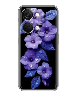Чехол для OnePlus Nord 3 5G с картинкой «Фиолетовые цветы с росою»