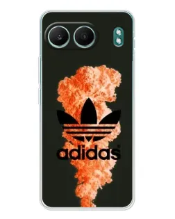 Чехол для OnePlus Nord 4 с картинкой «Оранжевый дым Adidas»