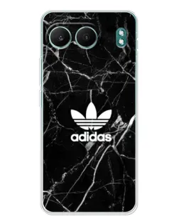 Чехол для OnePlus Nord 4 с картинкой «Белый мрамор Adidas»