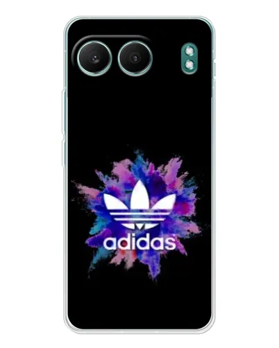 Чехол для OnePlus Nord 4 с картинкой «Взрыв красок Adidas»