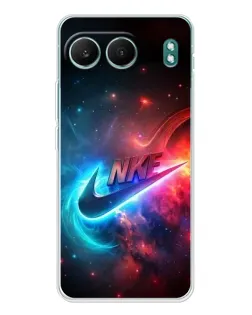 Чехол для OnePlus Nord 4 с картинкой «Огненный логотип Nike»