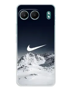 Чехол для OnePlus Nord 4 с картинкой «Nike — зимние горы»