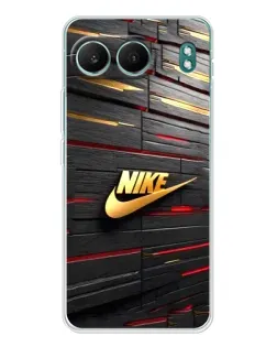Чехол для OnePlus Nord 4 с картинкой «Золотой Nike на металле»
