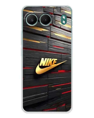 Чехол для OnePlus Nord 4 с картинкой «Золотой Nike на металле»