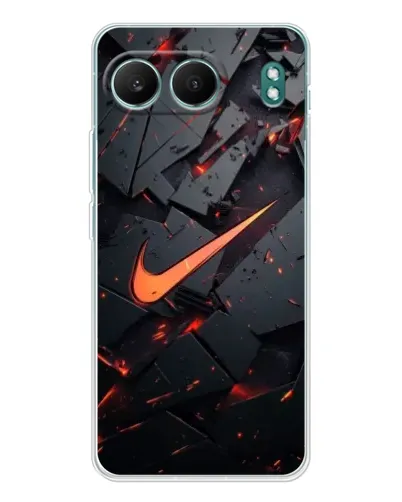 Чехол для OnePlus Nord 4 с картинкой «Nike — эффект разломов»