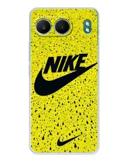 Чехол для OnePlus Nord 4 с картинкой «Желтый текстурный Nike»