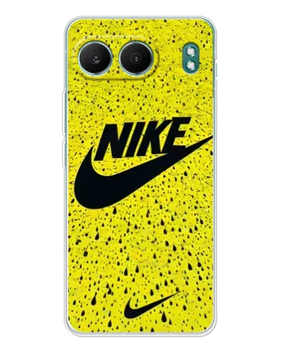 Чехол для OnePlus Nord 4 с картинкой «Желтый текстурный Nike»