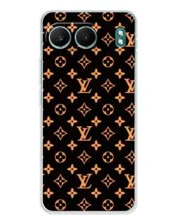 Чехол для OnePlus Nord 4 с картинкой «Золотая монограмма LV»