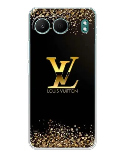 Чехол для OnePlus Nord 4 с картинкой «LV — золотые искры»