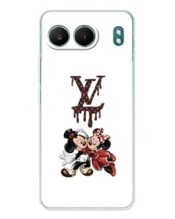 Чехол для OnePlus Nord 4 с картинкой «LV и Микки Маус»