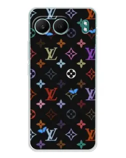 Чехол для OnePlus Nord 4 с картинкой «Цветная монограмма LV»
