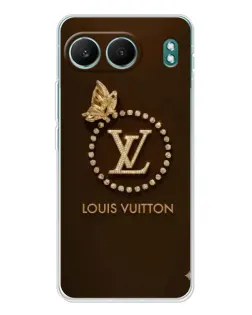 Чехол для OnePlus Nord 4 с картинкой «LV — золотая печать»