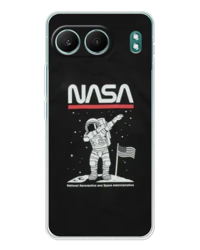 Чехол для OnePlus Nord 4 с картинкой «NASA — шагаем по Луне»