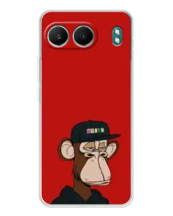 Чехол для OnePlus Nord 4 с картинкой «Bored Ape — красный фон» Чехол для OnePlus Nord 4 с картинкой «Bored Ape — красный фон»