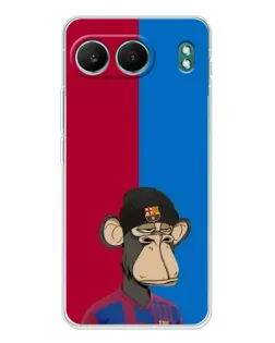 Чехол для OnePlus Nord 4 с картинкой «Bored Ape — фанат Барсы»